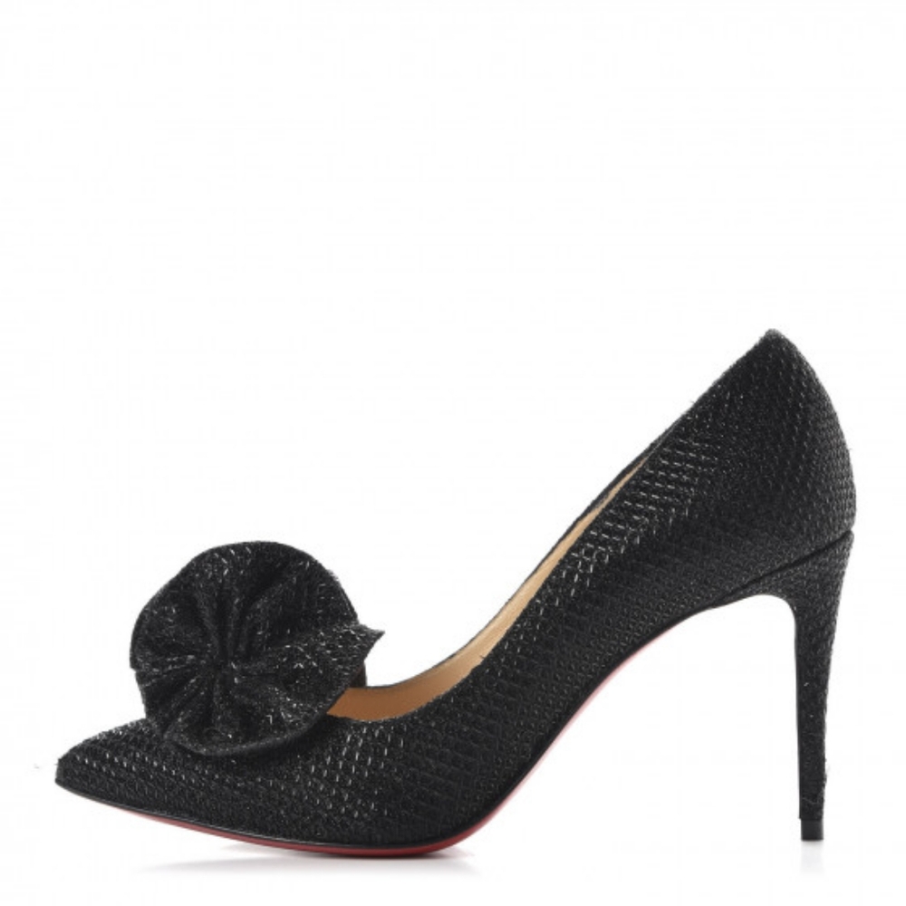 christian louboutin anemosea 85 glitter diams SZ 40 Fits A Size 8 Or 8 1/2 - Picture 13 of 14